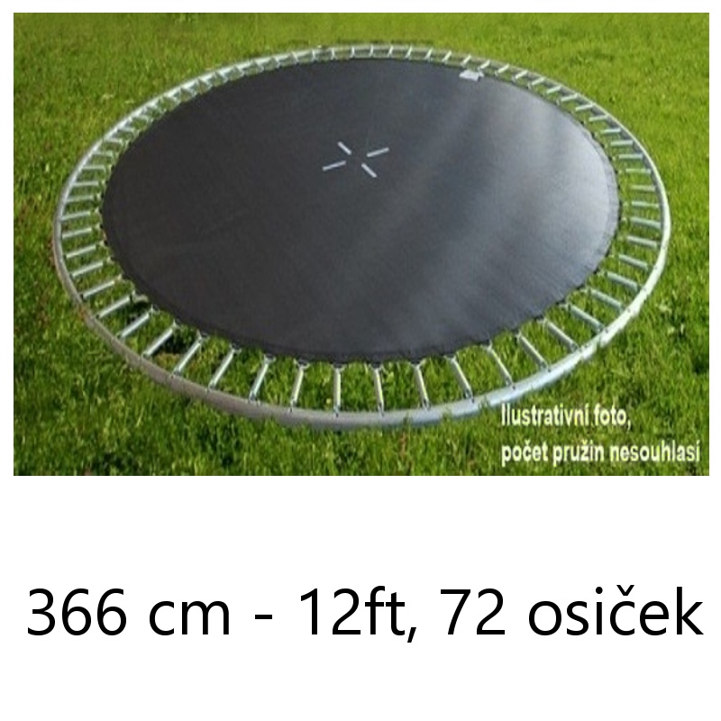 Odrazová plocha na trampolínu Sim-Buy 366 cm - 12 ft průměr 326 cm, 72 os