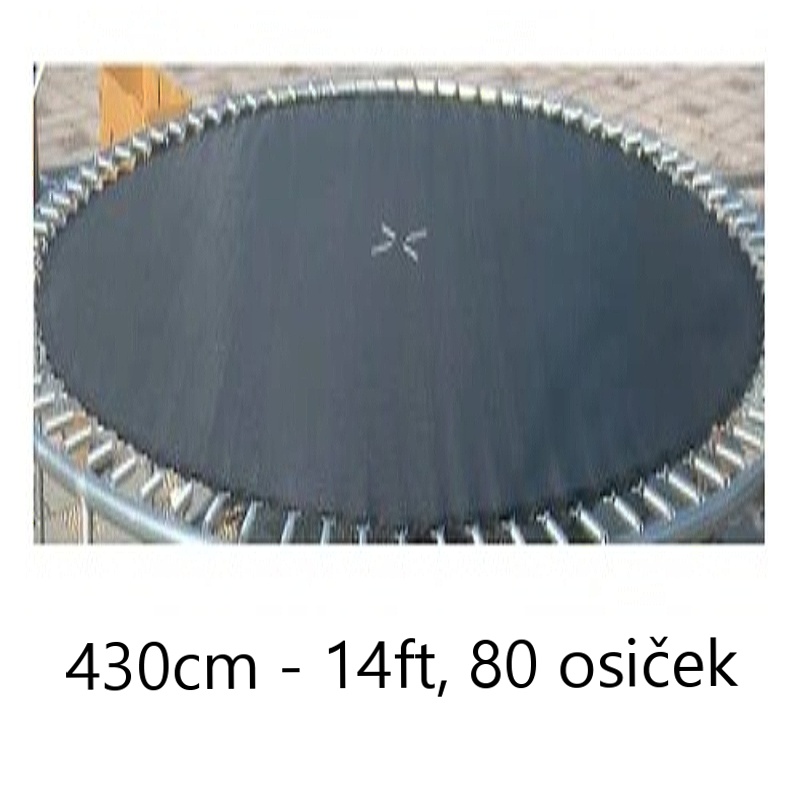Odrazová plocha na trampolínu LEX 430 cm - 14 ft, 80 os, průměr 384 cm