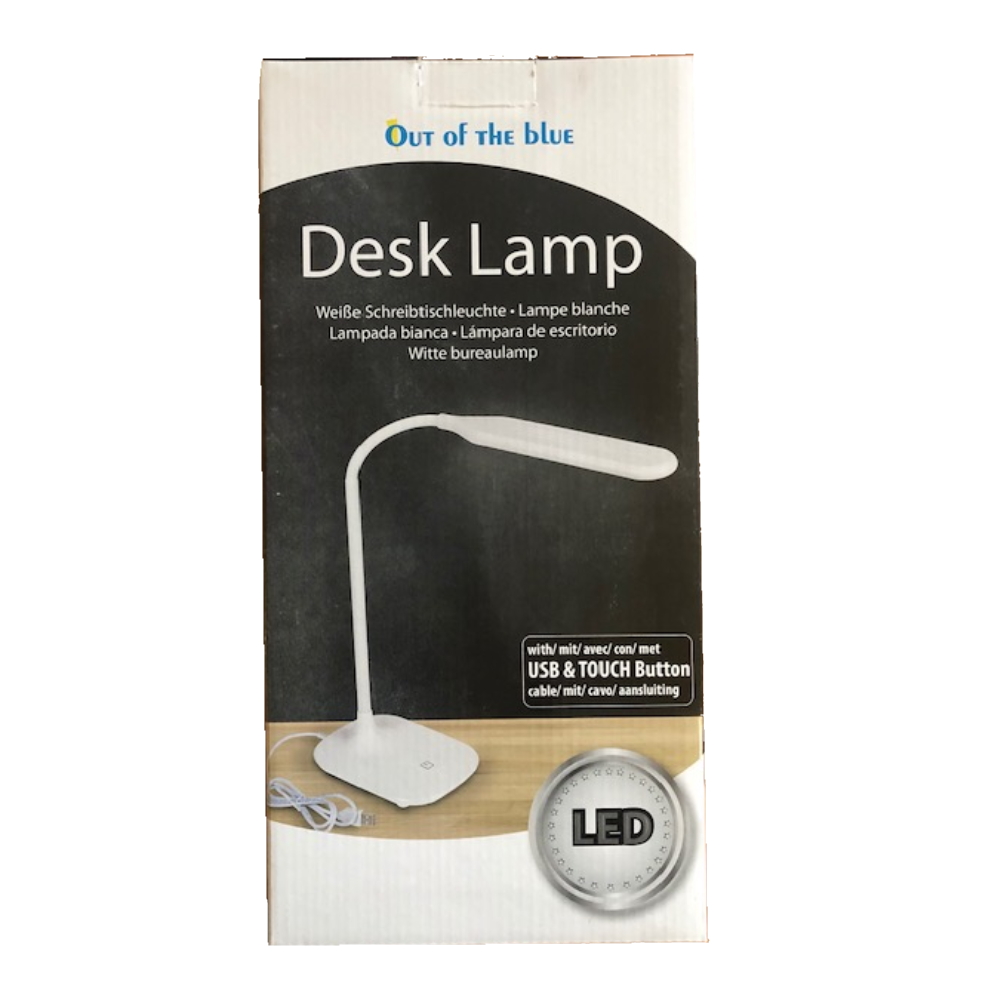LED lampička naklápěcí bílá 40 cm na USB
